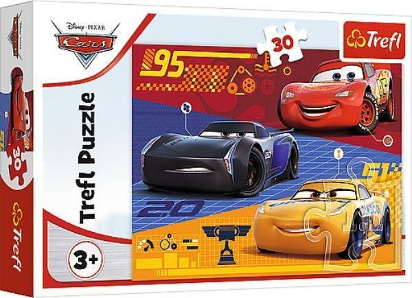 Фото - Пазли й мозаїки Trefl Puzzle 30 Auta przed wyścigiem Cars 3 18274 -  PAP 