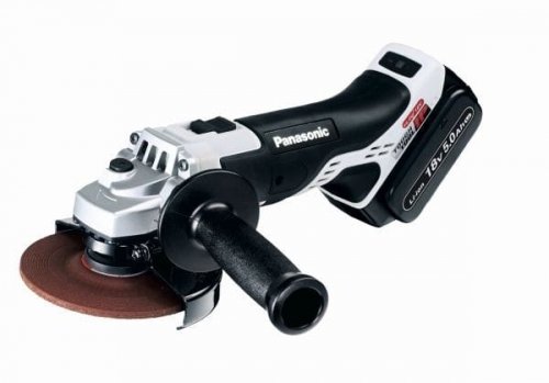 PANASONIC PANASONIC Zestaw Szlifierka kątowa 18V 125mm 2 x 18V 5.0Ah Li-ion + ładowarka z Systainer 14.4V współpracująca) EY46A2LJ2G32 PAEY46A2LJ2G32