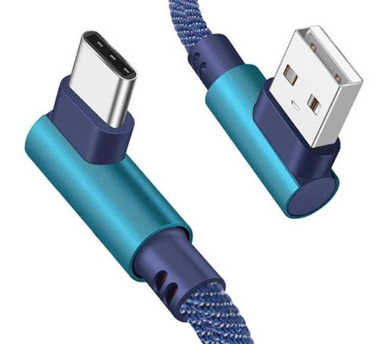 Kabel Usb - Usb C Kątowy Blue KK21U