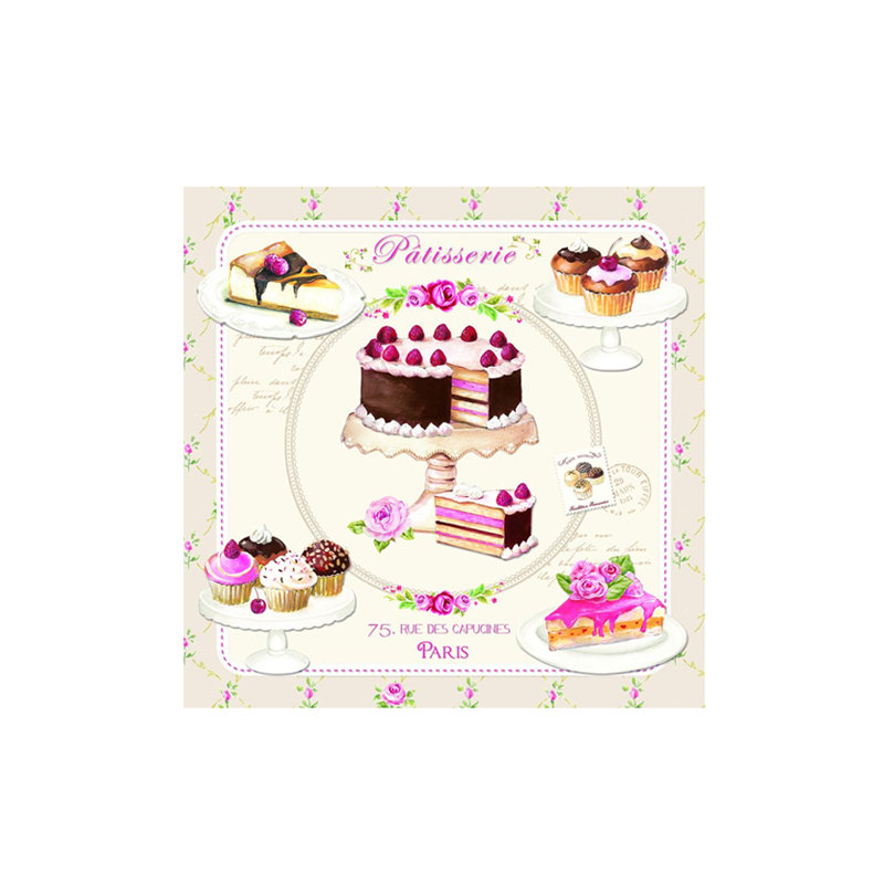 Nuova R2S R2S Serwetki deserowe 20 szt R2S Napkins tort 414 SWEE