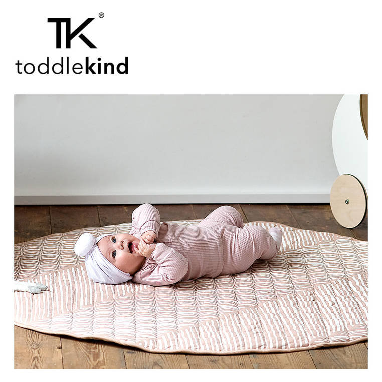 Toddlekind Mata do zabawy z bawełny organicznej dwustronna nieprzemakalna Nappy Free Playmat Sea Shell