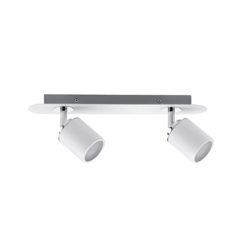 Paulmann 66718 Spotlight Tube IP44 Max 2 X w GU10 230 V Metal 667.18 lampa sufitowa lampa LED reflektor lampa sufitowa chrom biały/ 66718