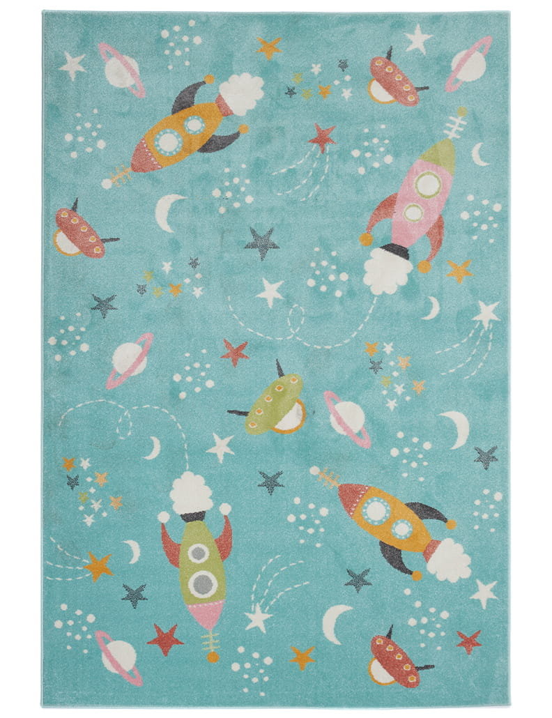 Dywan Santi Kosmos niebieski 160 x 220 cm