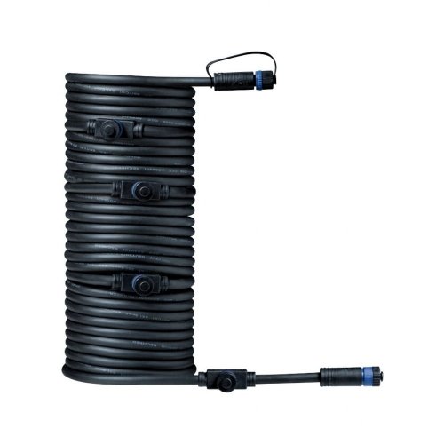 Outdoor Plug and Shine przewód łączący IP68 15m 1in-7out Czarny Tworzywo sztuczne