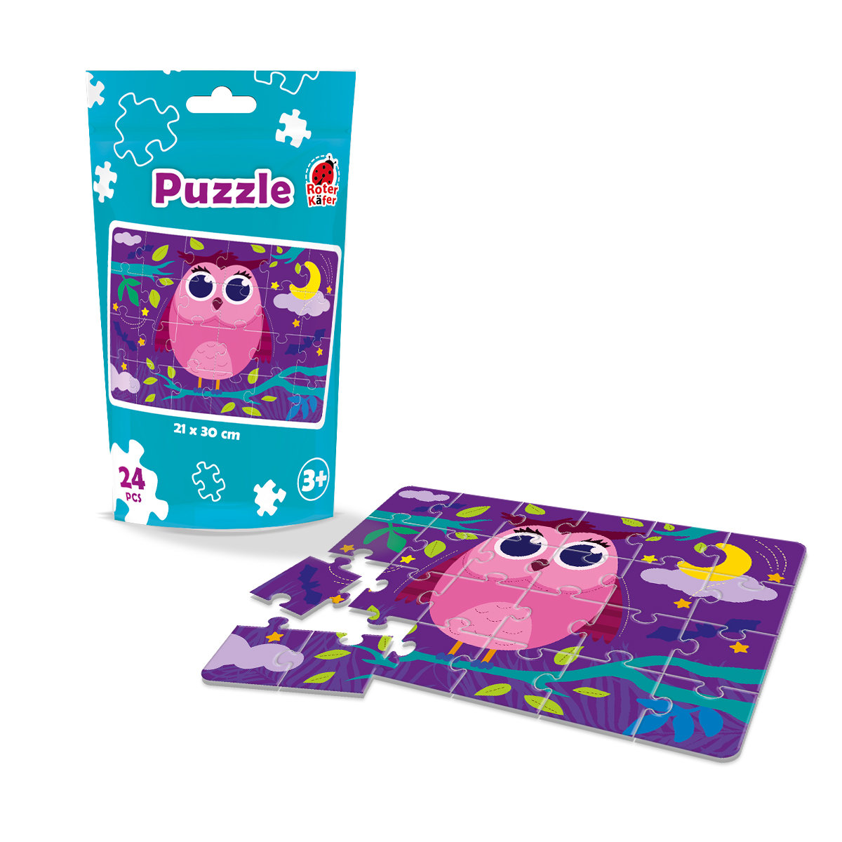 Roter Kafer Puzzle edukacyjne - Sowa