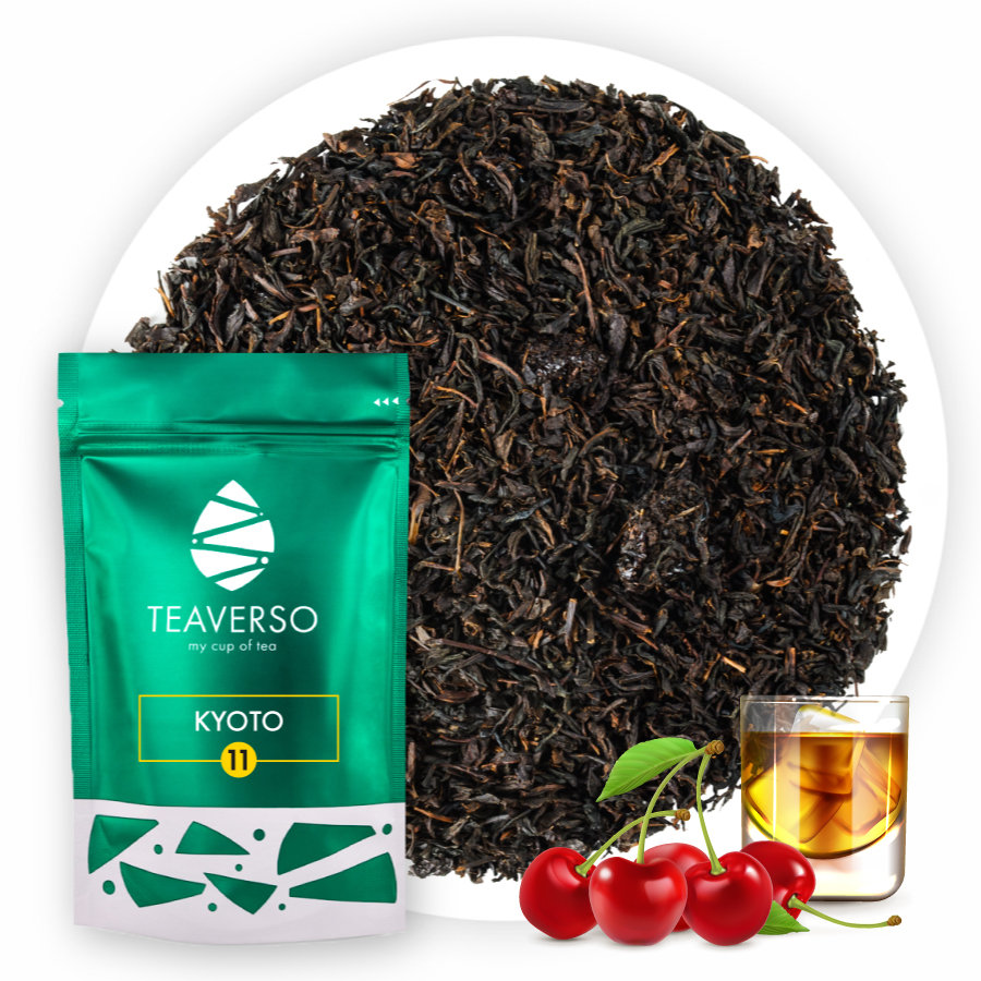 Herbata czarna wiśnie w rumie Kyoto 100 g