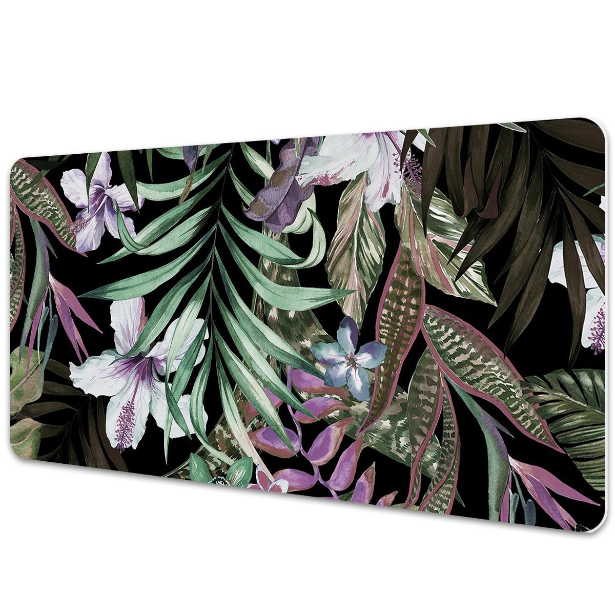 Mata z nadrukiem na biurko Palmowe kwiaty 90x45 cm