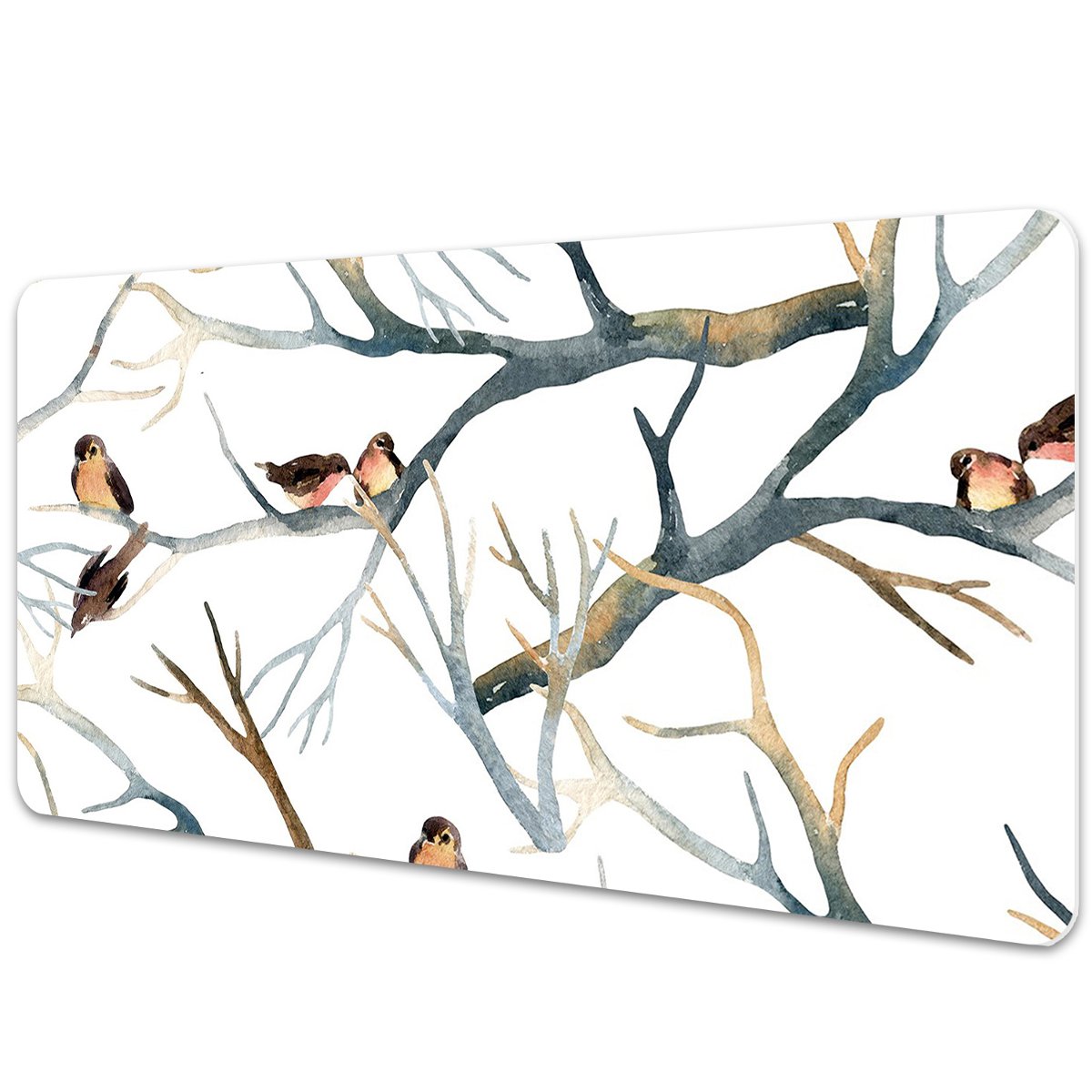 Mata ochronna na blat Wróble na gałęziach 90x45 cm