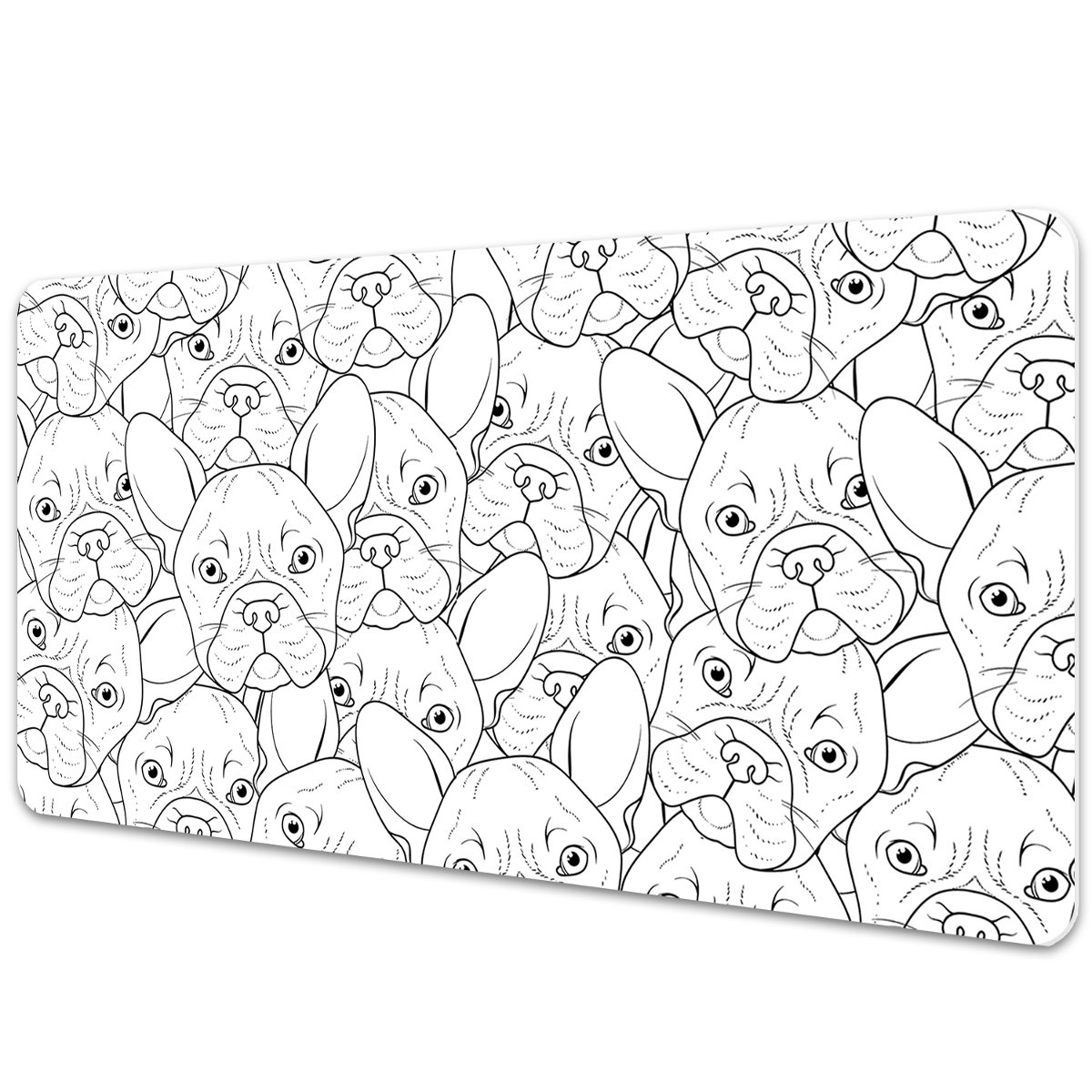 Ochronna podkładka na biurko Pies Buldog 90x45 cm