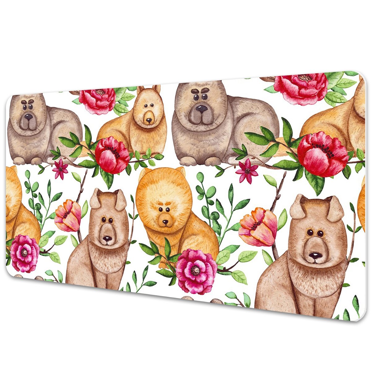 Mata ochronna z nadrukiem Chow Chow psy 90x45 cm
