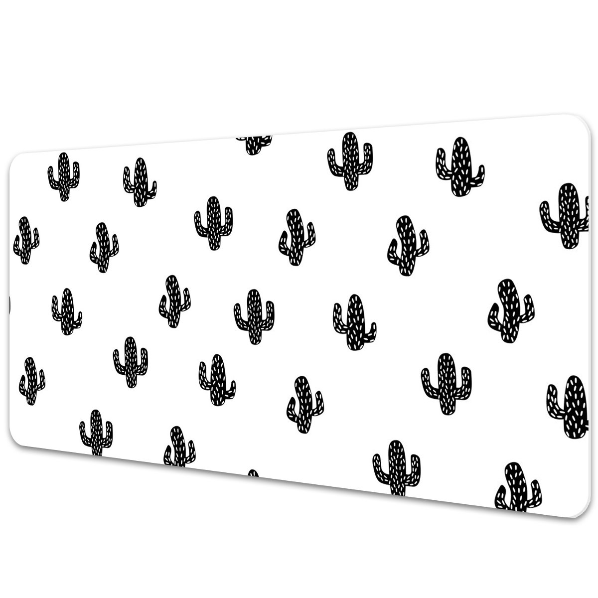 Mata z nadrukiem na biurko Kaktusowy wzór 90x45 cm