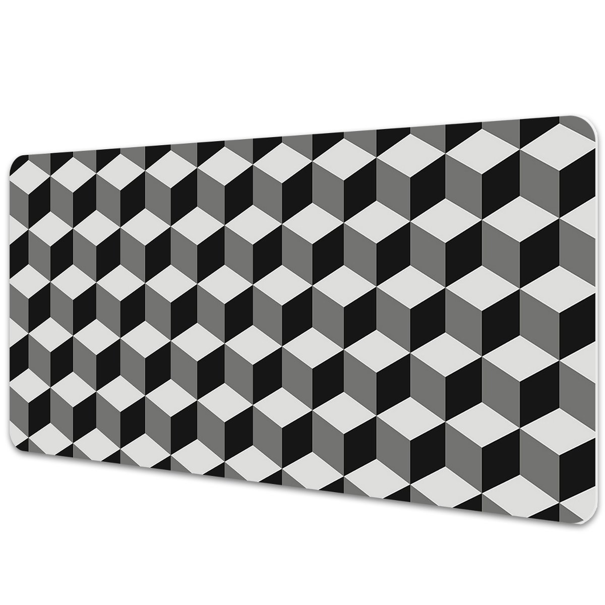 Duża podkładka na biurko Sześciany wzór 3D 90x45cm