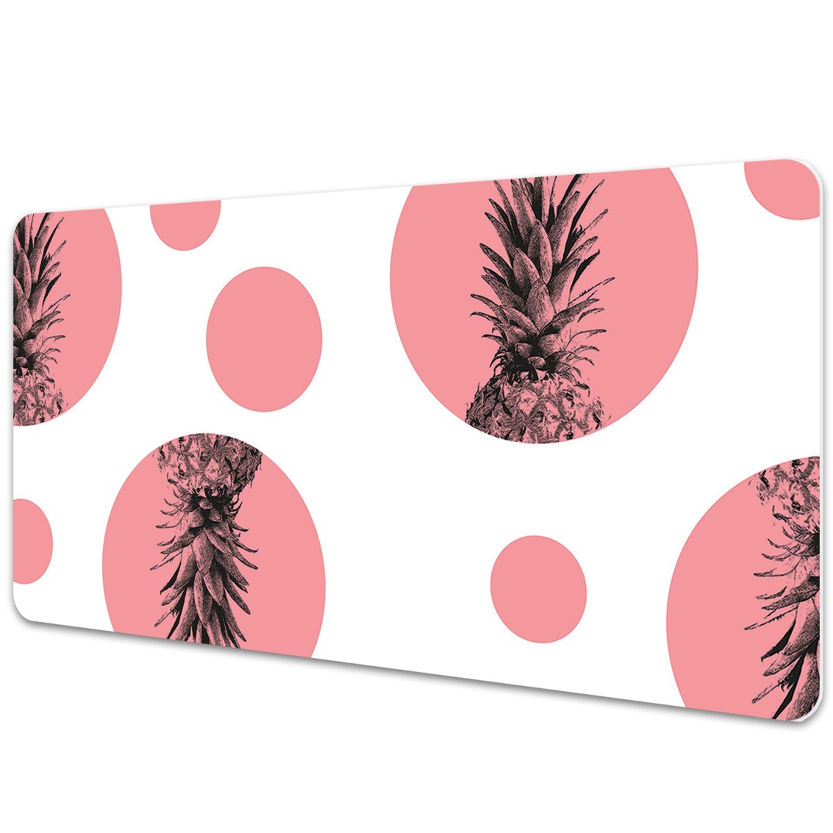 Mata ochronna z nadrukiem Różowy ananas 90x45 cm