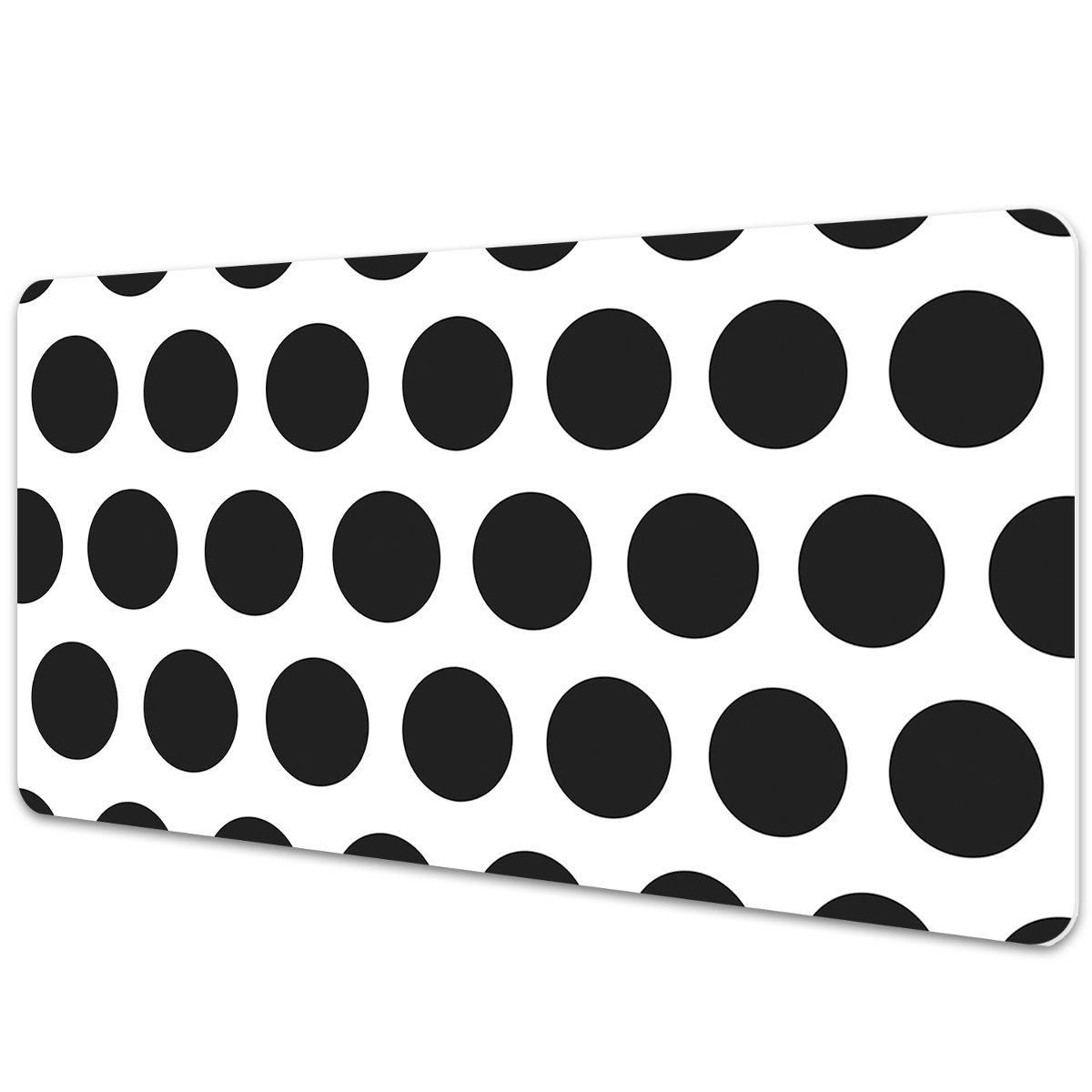 Mata z nadrukiem na biurko Deseń w kropki 90x45 cm