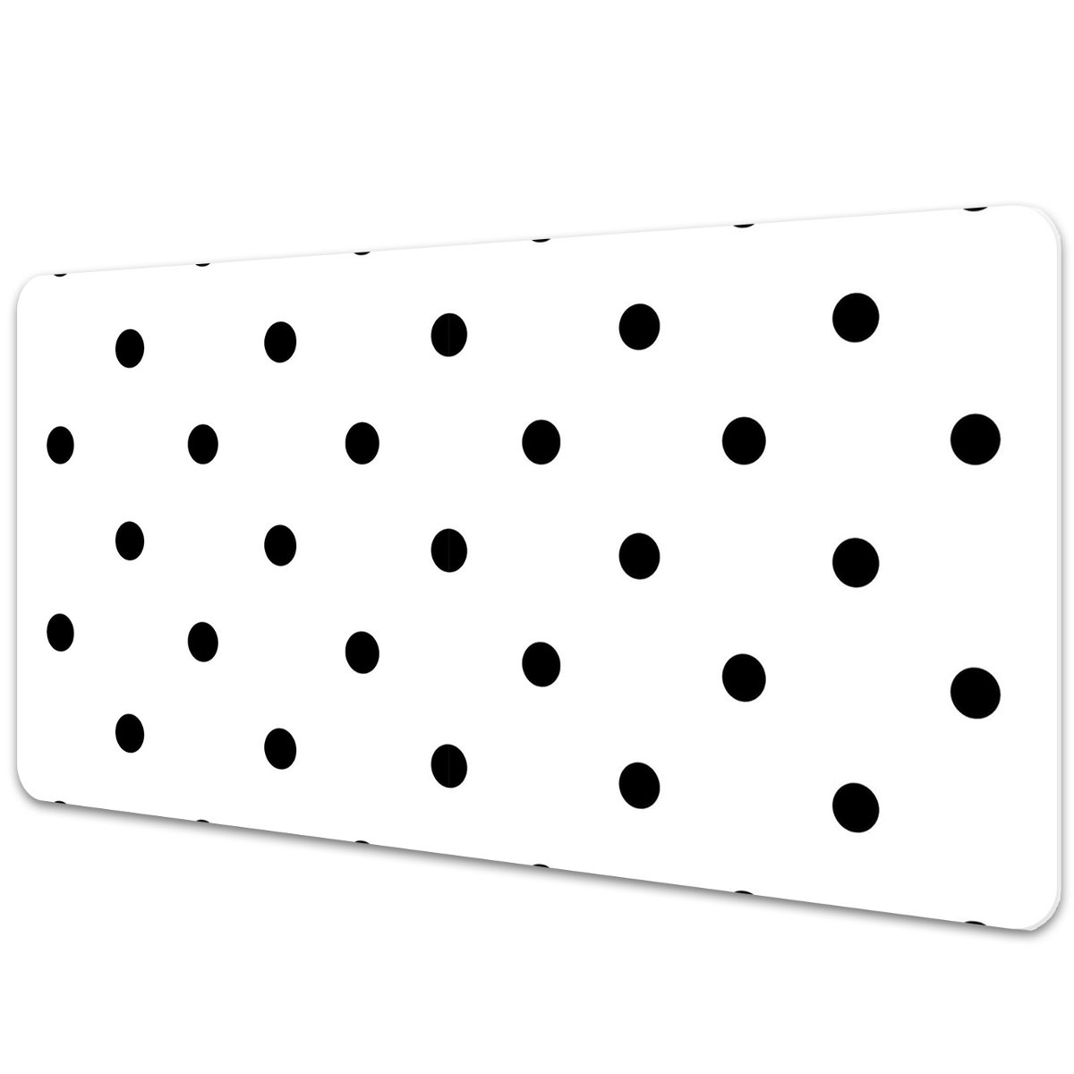 Mata ochronna z nadrukiem Czarne kropki 90x45 cm