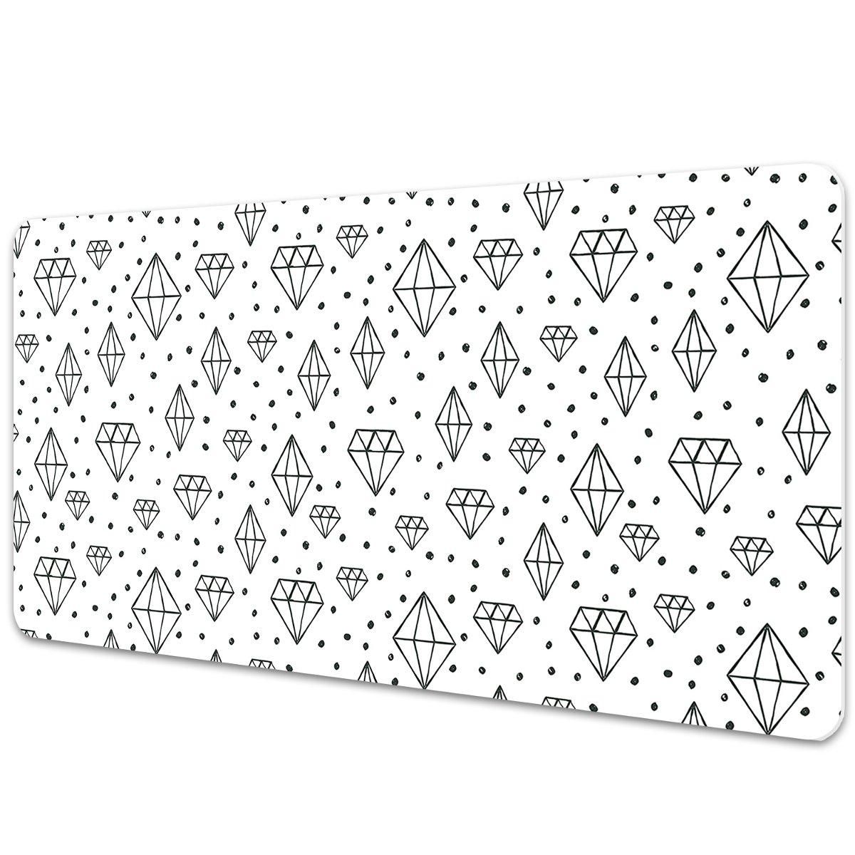 Duża podkładka na biurko Rysowane diamenty 90x45cm