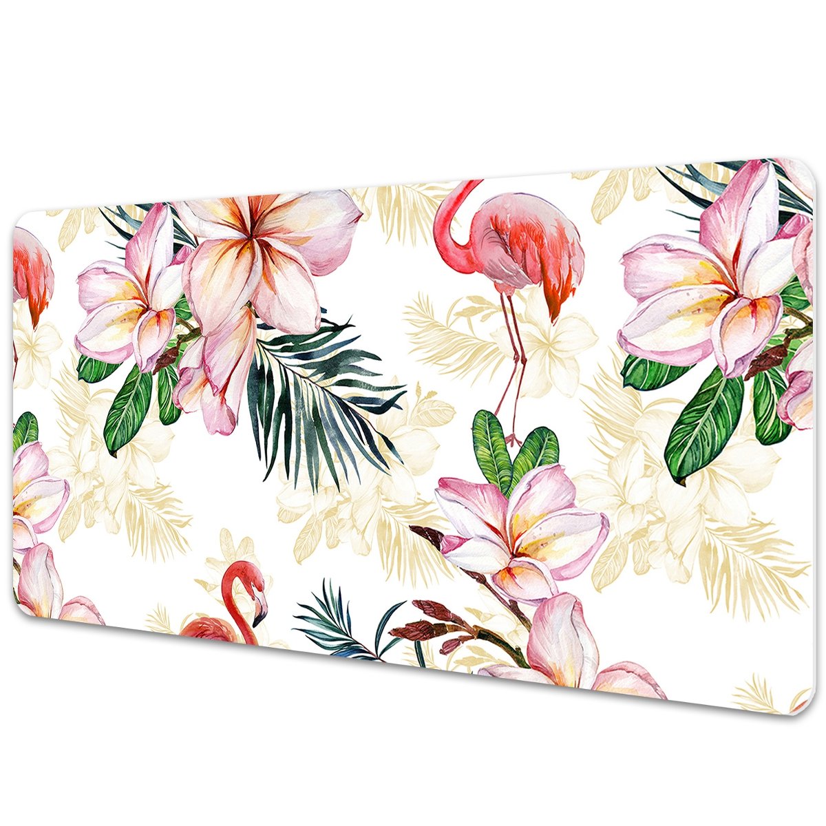 Mata ochronna na blat Flamingi w kwiatach 90x45 cm