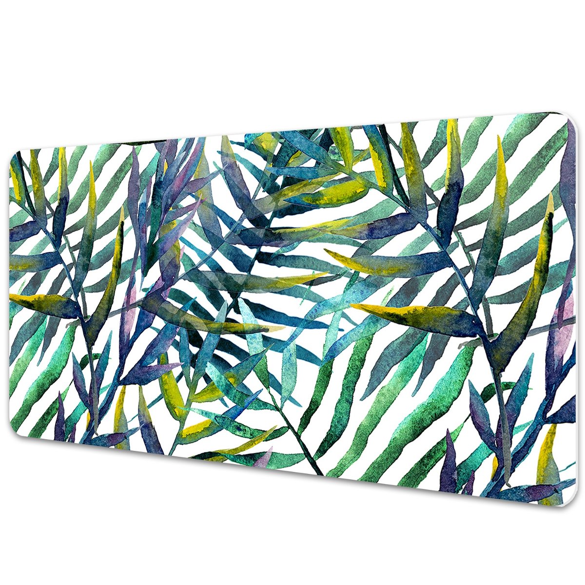 Duża podkładka na biurko Egzotyczne liście 90x45cm