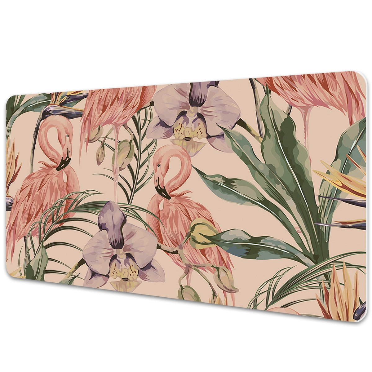 Podkładka pod mysz i klawiaturę Flamingi 90x45 cm