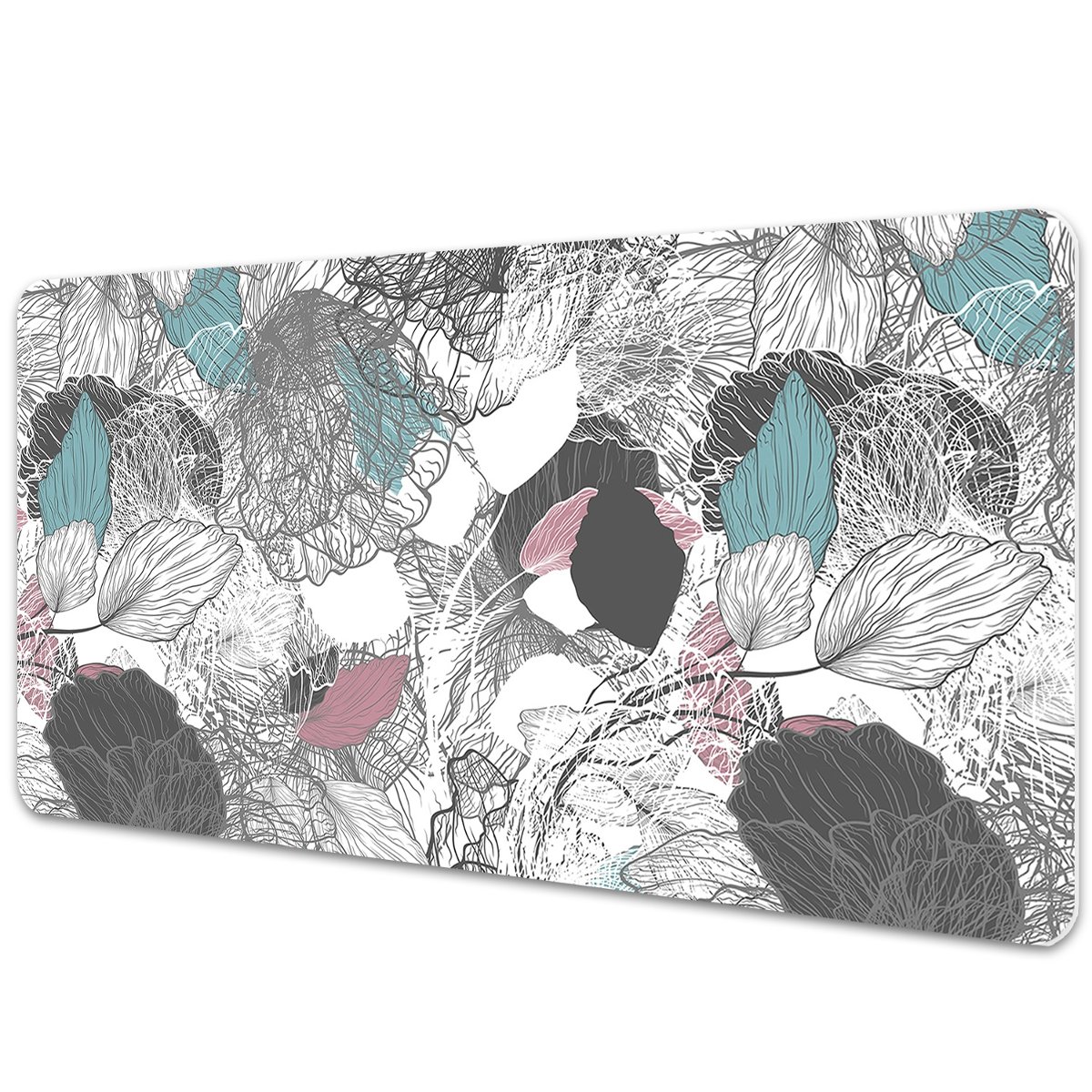 Mata ochronna z nadrukiem Kwiatowy wzór 90x45 cm