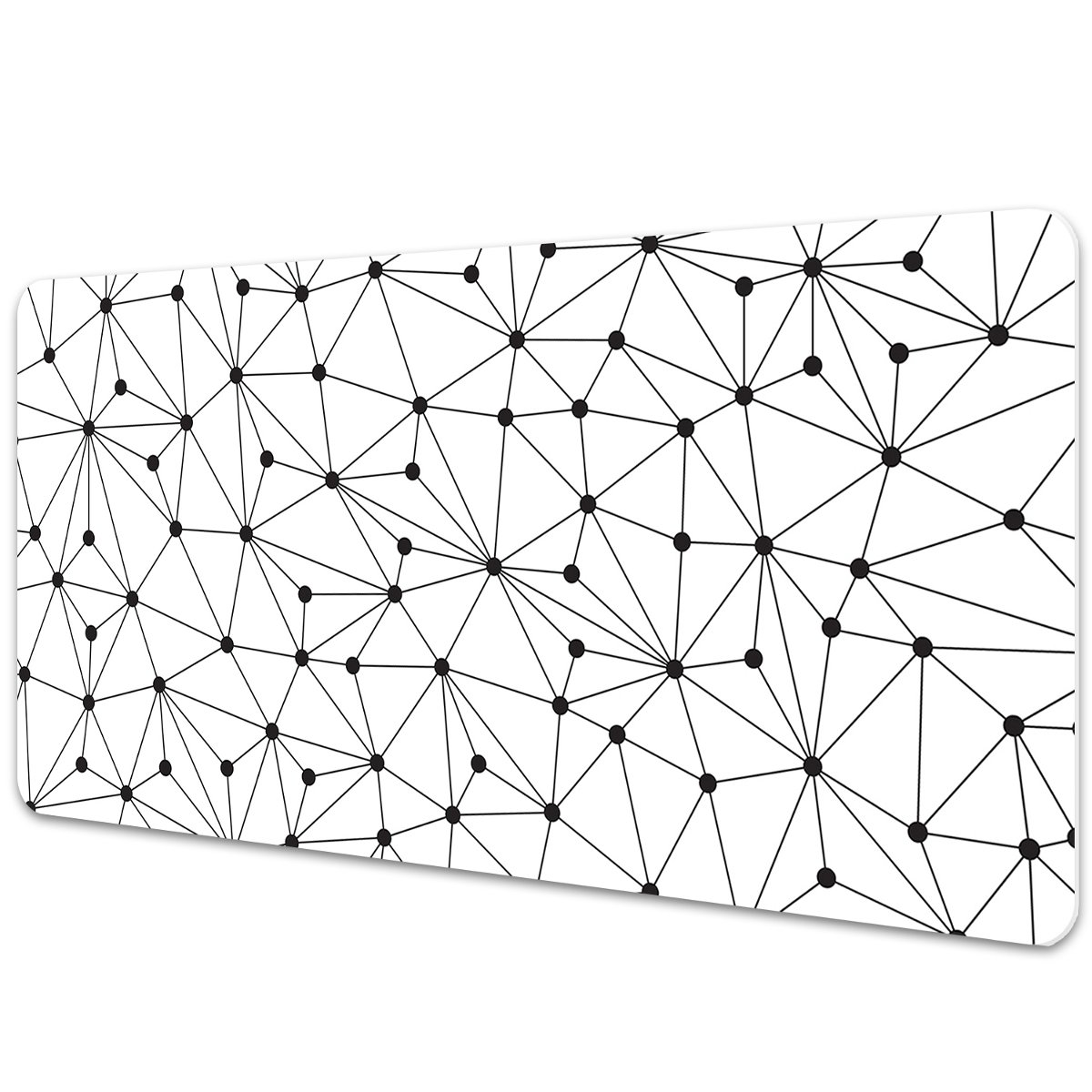 Ochronna mata na biurko Trójkąty kropki 90x45 cm