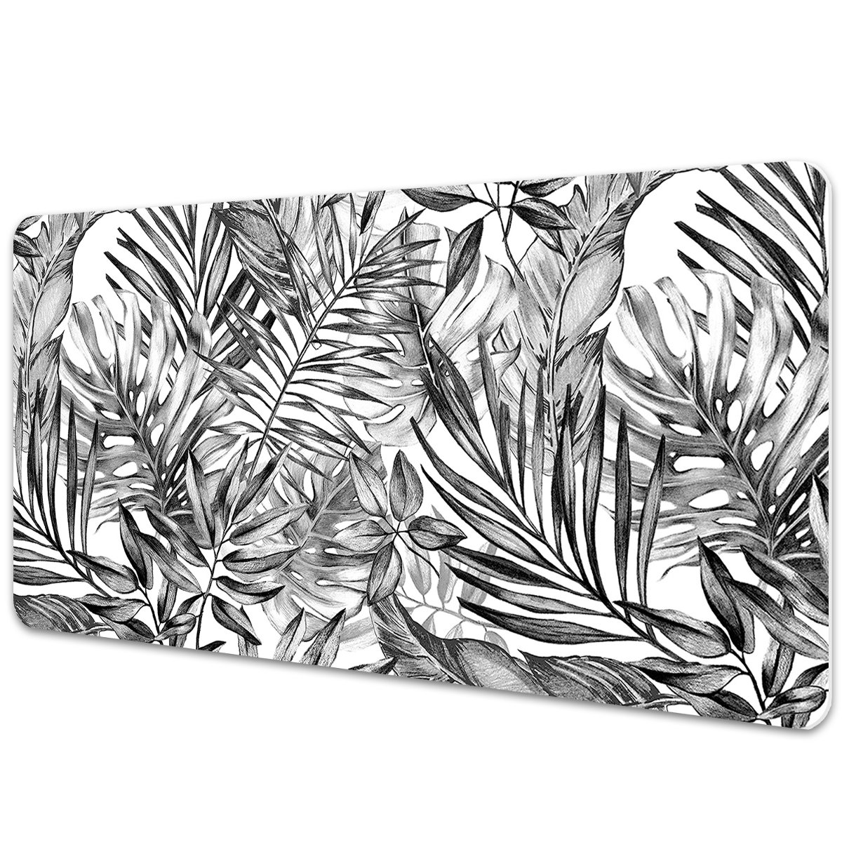 Mata z nadrukiem na biurko Szkic monstera 90x45 cm
