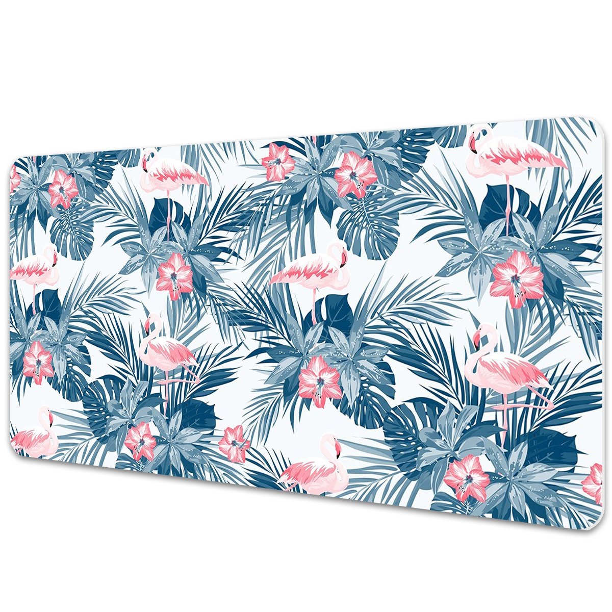 Mata ochronna na biurko Flamingi i plamy 90x45 cm