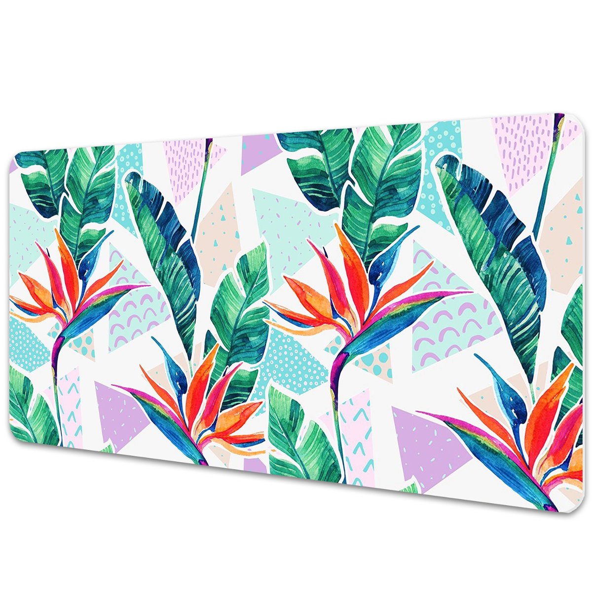 Mata ochronna na biurko Tropikalna flora 90x45 cm