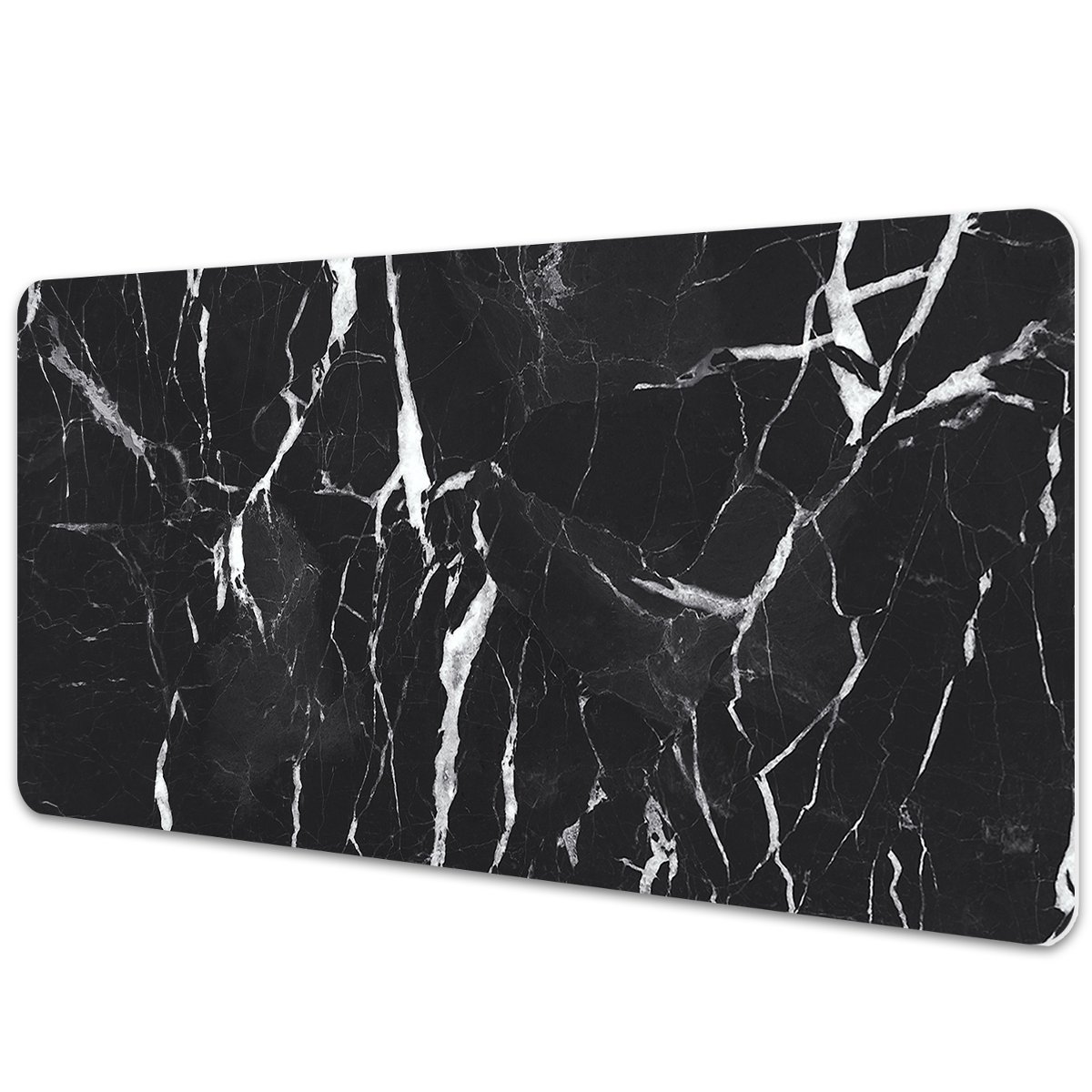 Mata ochronna z nadrukiem Czarny marmur 90x45 cm