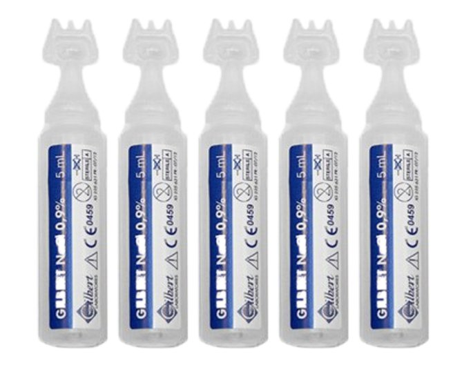 GLENMARK GILBERT sól fizjologiczna NaCl 0,9% natrium chloratum x 100 ampułek po 5 ml |  OD 199 PLN!