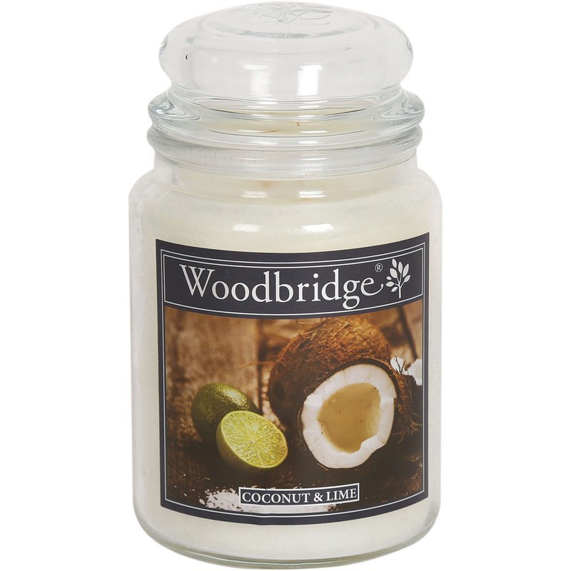 Woodbridge świeca zapachowa w słoju duża 2 knoty 565 g - Coconut & Lime