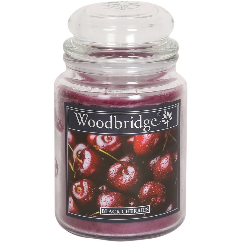 Woodbridge świeca zapachowa w słoju duża 2 knoty 565 g - Black Cherries