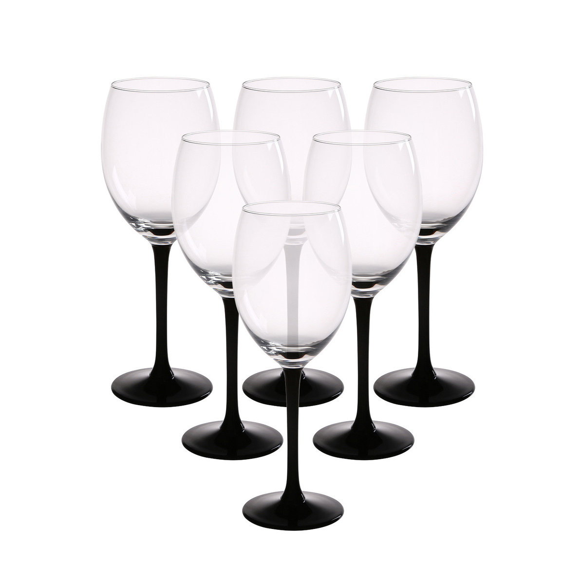 Royal Leerdam ONYX KPL.6 KIELISZKÓW WINO CZERWONE 330ML s5.838103006262