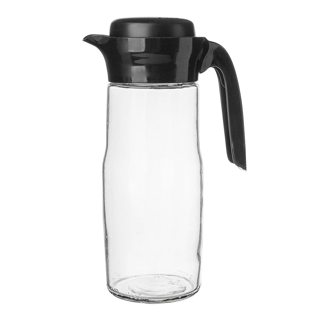 DZBANEK SZKLANY Z PLASTIKOWĄ POKRYWKĄ 1,35L CZARNY