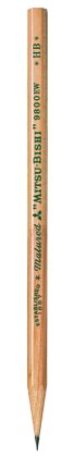 Uni, ołówek drewniany bez gumki 9800 HB