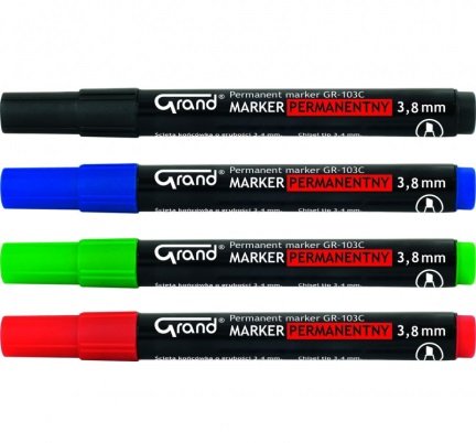Grand, marker permanentny GR-103C, czerwony