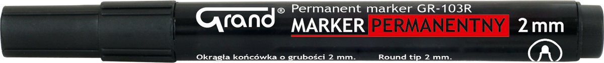 Grand, marker permanentny GR-103R, czarny