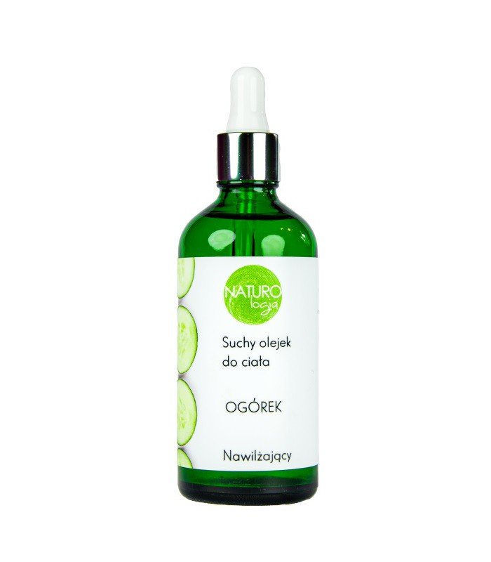 Suchy olejek do ciała, nawilżający, Ogórek, 100 ml, Naturologia