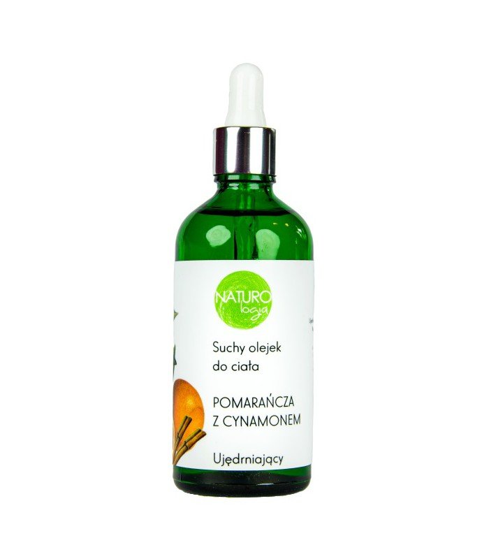 Suchy olejek do ciała, ujędrniający, Pomarańcza z cynamonem, 100 ml, Naturologia