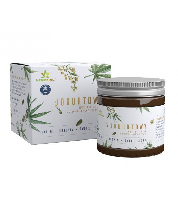 Jogurtowy Mus Konopny do Ciała Owoce Leśne 100ml