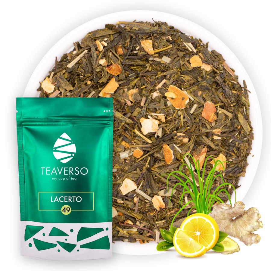 Herbata zielona z imbirem Lacerto 100 g