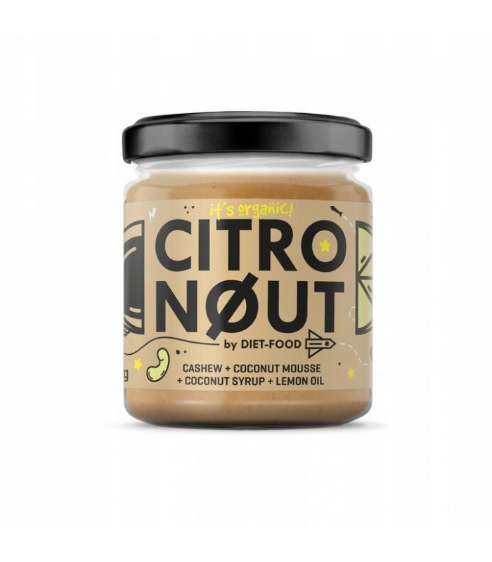 BIO KREM ORZECHOWO-CYTRYNOWY CITRONOUT - 200 g 5901549275117