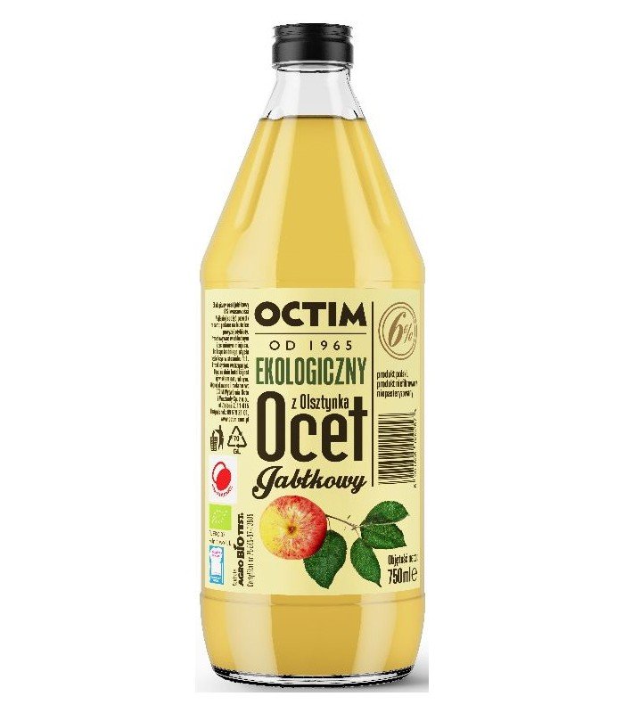 Octim Ocet jabłkowy 6% BIO but.szkl, 0,75L