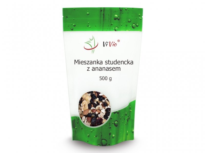 VIVIO Mieszanka studencka z ananasem 500g mie-stu-ana-500g