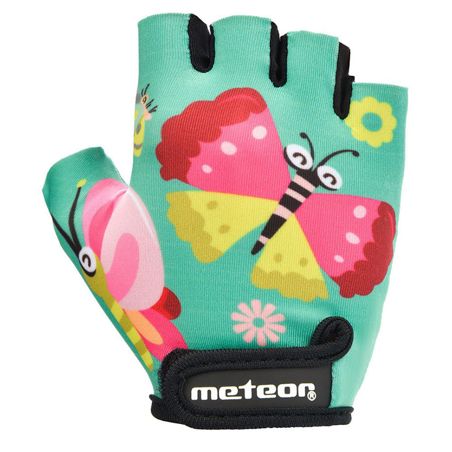 Rękawiczki rowerowe Meteor Butterflies Jr S