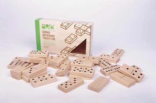 BRIK Drewniane domino 28 szt