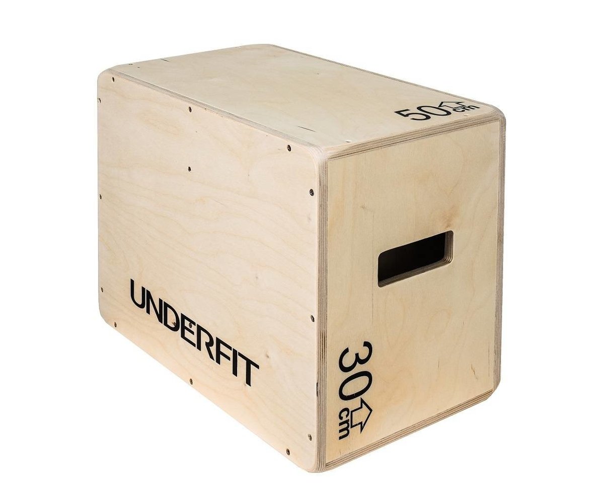 Skrzynia drewniana plyometryczna UNDERFIT 50x40x30 cm