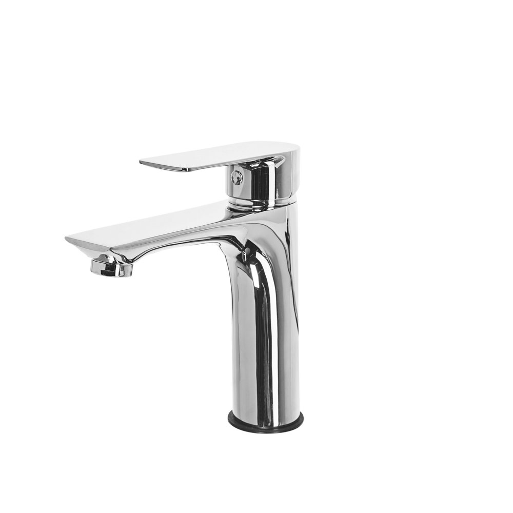 Beliani Bateria umywalkowa Bateria umywalkowa srebrna BERLOI 229662