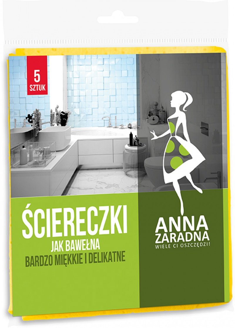 Stella pack Anna Zaradna Ściereczki jak bawełna 5 szt.