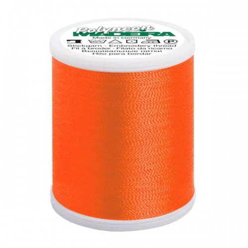 Nitka hafciarska MADEIRA Polyneon 40, 1000 m, jaskrawo pomarańczowa